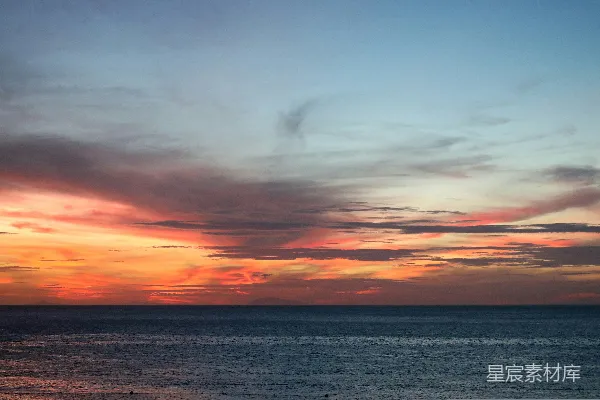 高清摄影 日落时分的海景