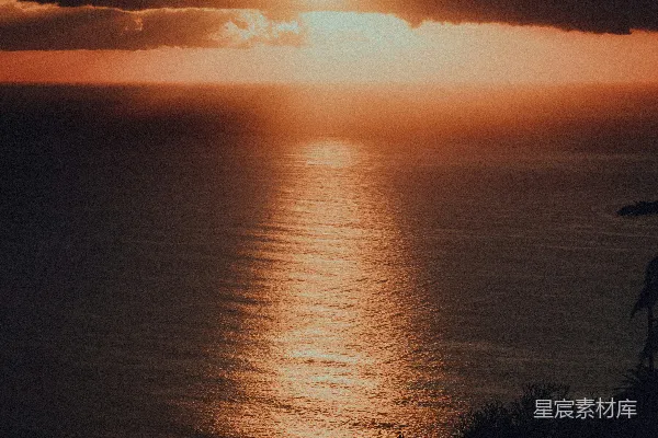 高清摄影 夕阳下的海景