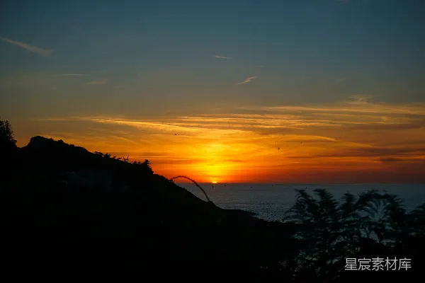 高清摄影 海边的日落