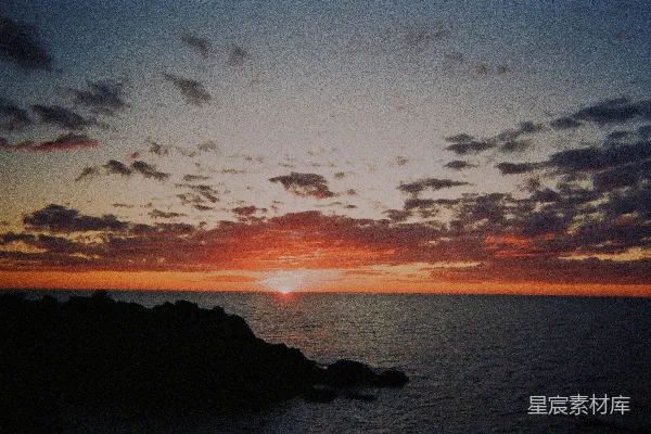 高清摄影 海边的日落
