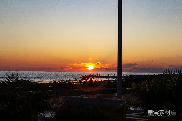 高清摄影 海边日落