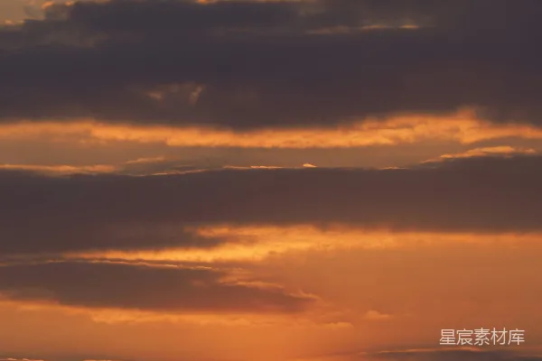 高清摄影 夕阳下的云海