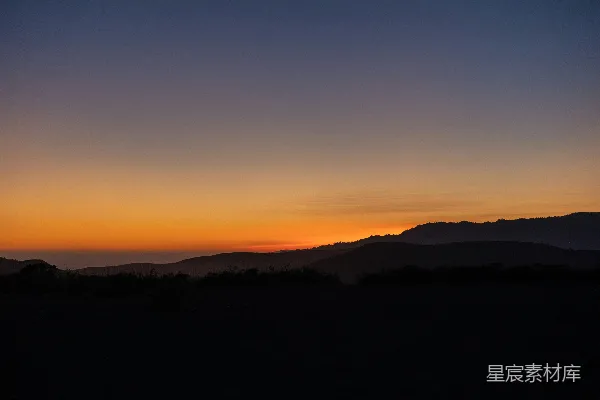 高清摄影 日落时分的宁静山景