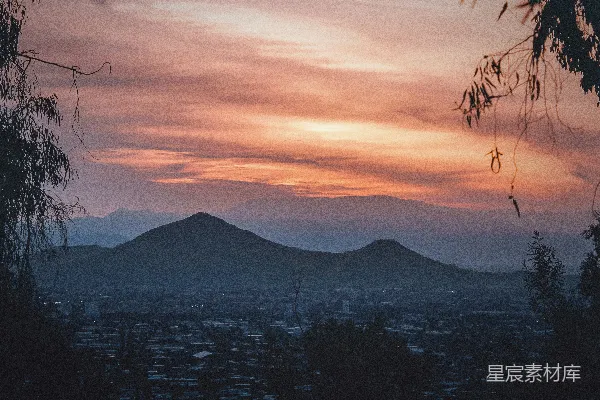 高清摄影 暮色山城
