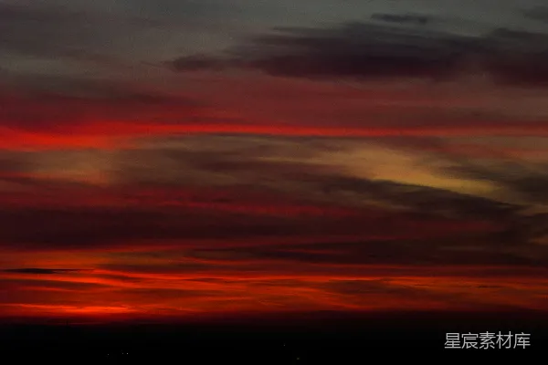 高清摄影 夕阳下的天空