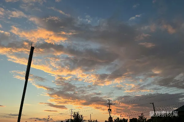 高清摄影 日落时分的天空