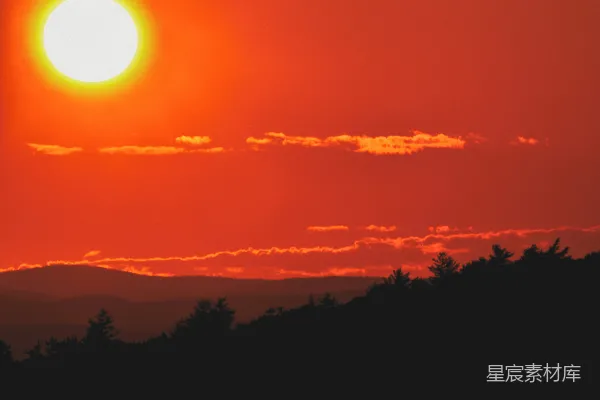 高清摄影 夕阳西下