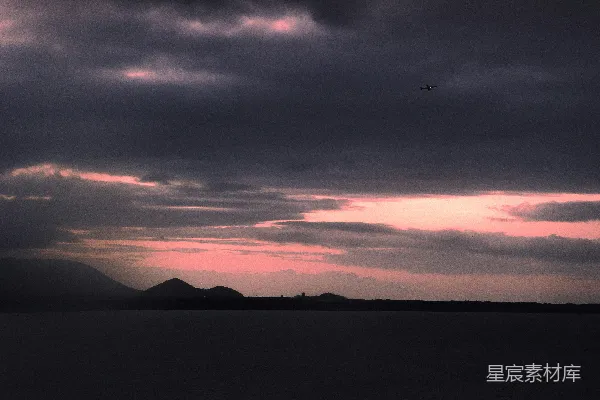 高清摄影 黄昏时分的宁静海滩