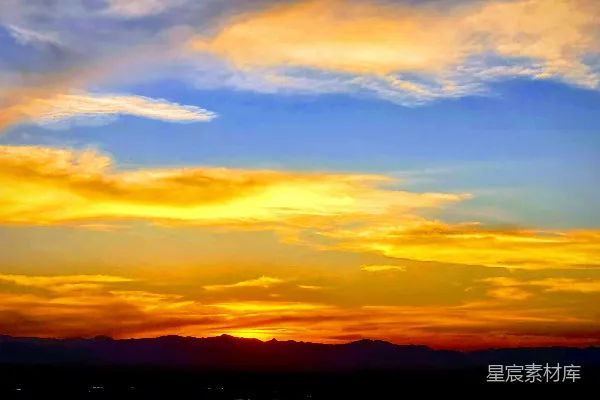 高清摄影 夕阳西下，云海壮丽