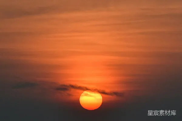 高清摄影 海面上的夕阳