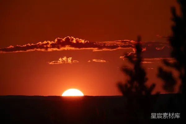 高清摄影 夕阳西下