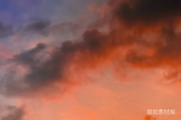 高清摄影 夕阳下的云彩