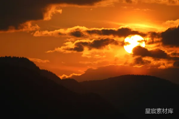 高清摄影 夕阳西下