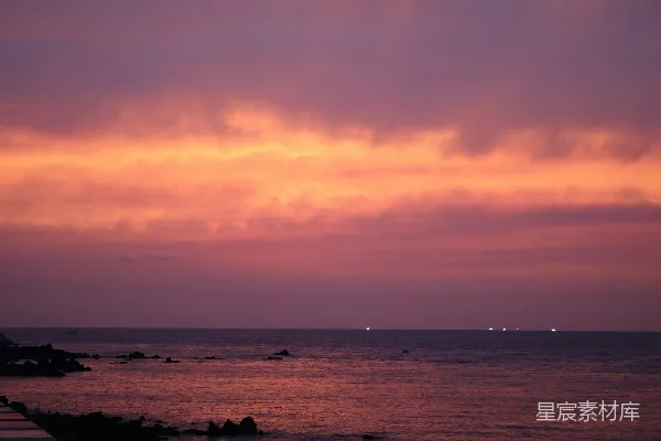 高清摄影 日落海景