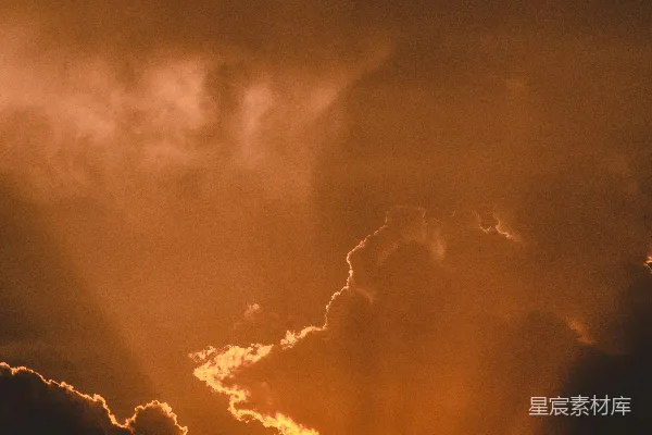 高清摄影 夕阳下的云海