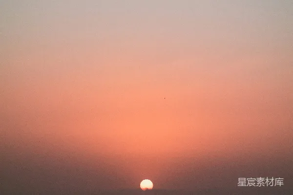 高清摄影 日落海平线