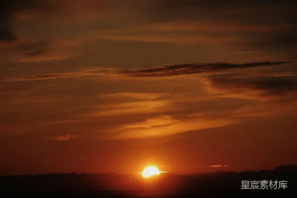 高清摄影 金色的夕阳