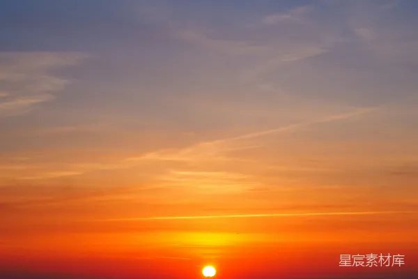 高清摄影 夕阳下的天空