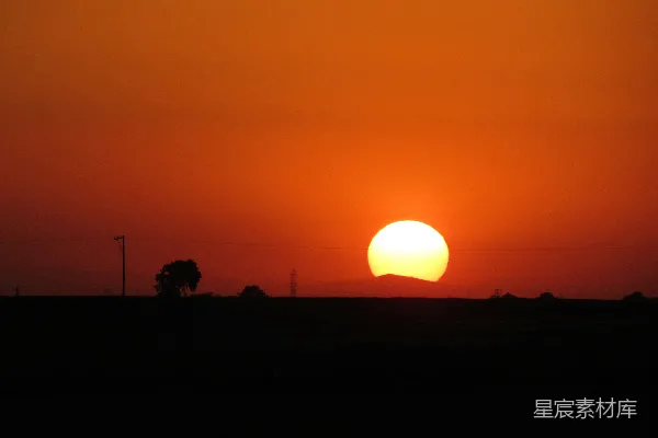 高清摄影 夕阳西下
