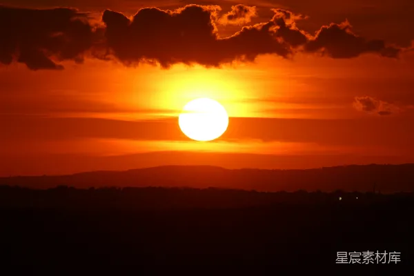 高清摄影 夕阳西下