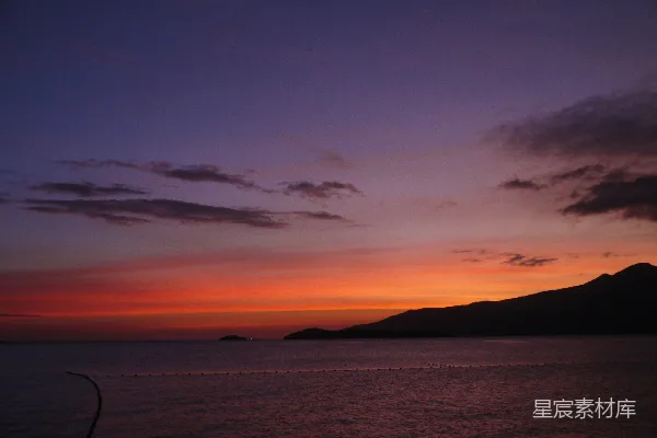 高清摄影 海天一色的夕阳