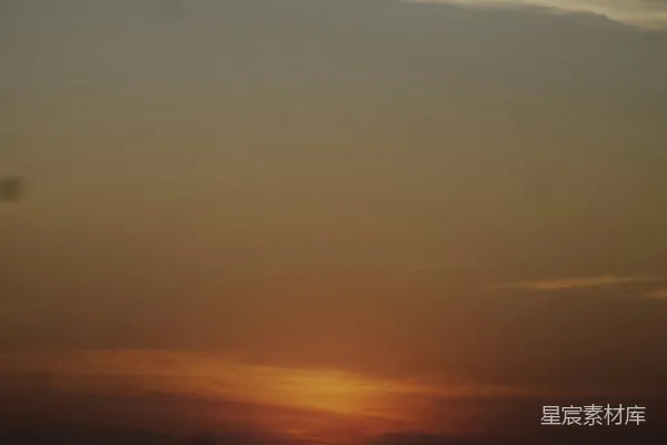高清摄影 海平面上的夕阳