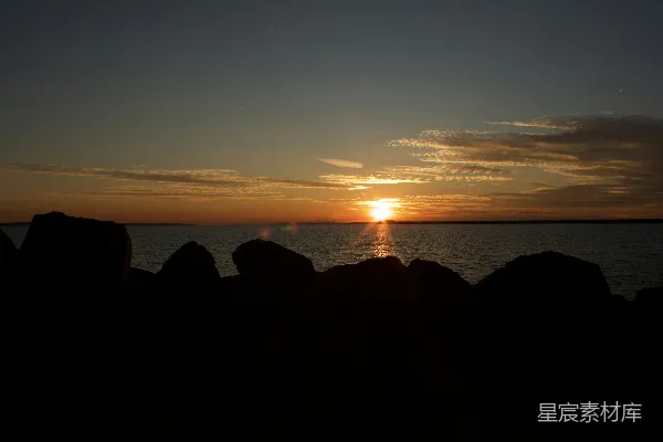高清摄影 海岸日落
