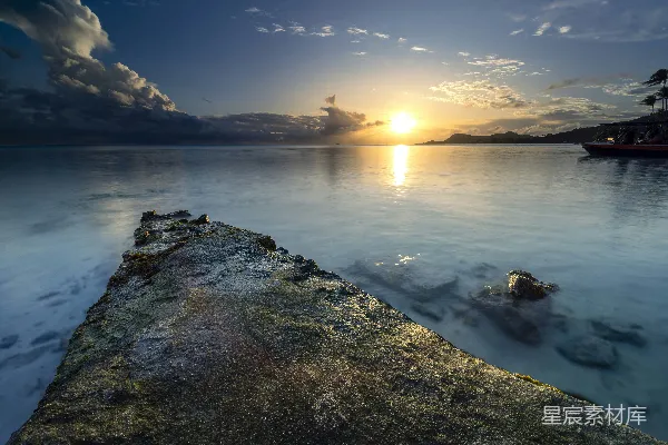 高清摄影 晨曦海景