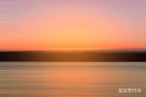 高清摄影 日落时分的平静海景