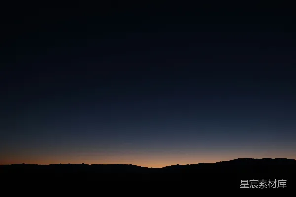 高清摄影 黄昏的山影