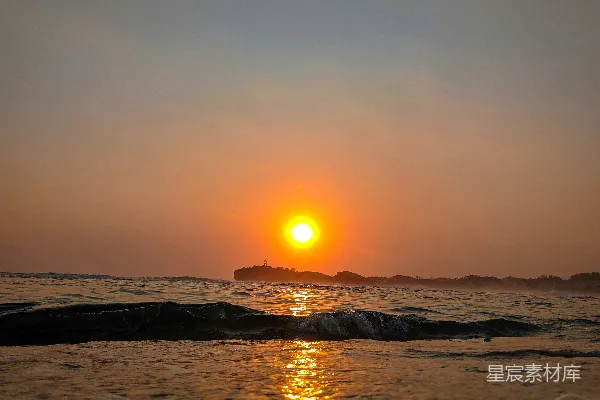 高清摄影 海滩日落