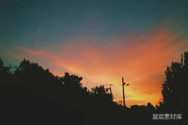 高清摄影 日落时的天空