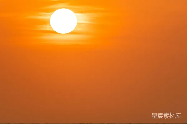 高清摄影 夕阳下的宁静海景