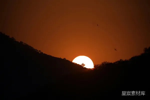 高清摄影 夕阳山景