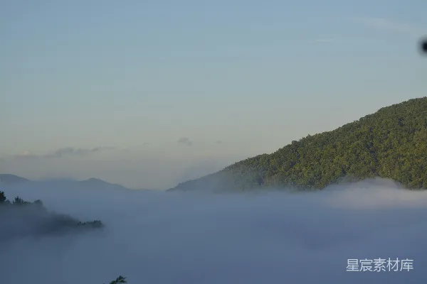 高清摄影 山间雾海