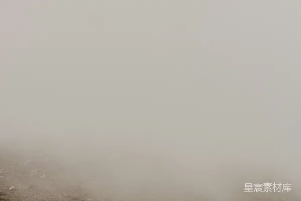 高清摄影 雾中的孤独身影