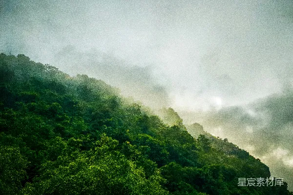高清摄影 雾中青山