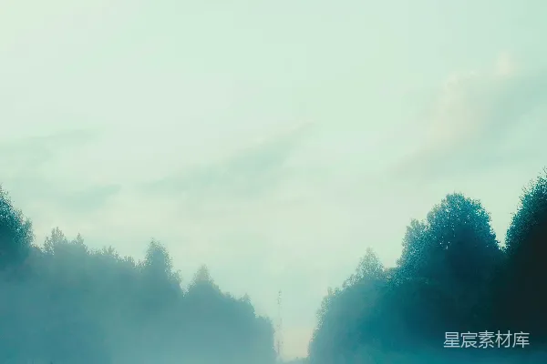 高清摄影 清晨的乡村道路