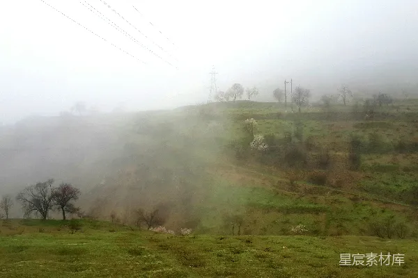 高清摄影 雾中青山