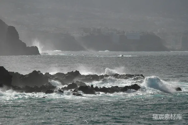 高清摄影 海岸与海浪的壮丽景色