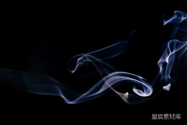 高清摄影 蓝色烟雾的舞动