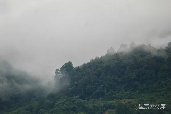 高清摄影 雾中青山