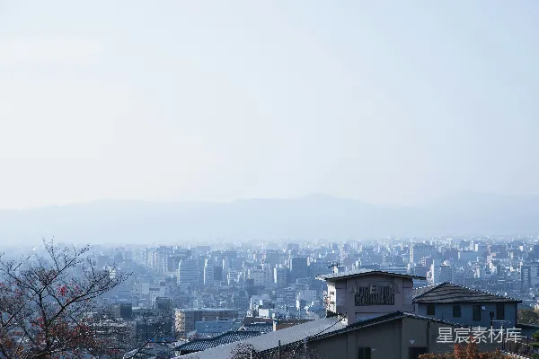 高清摄影 静谧的城市远景