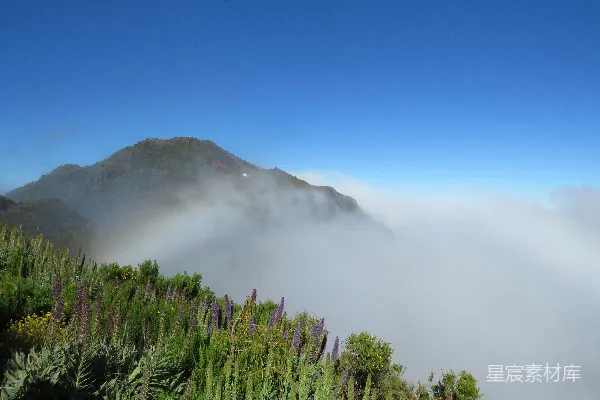 高清摄影 云海中的山峰