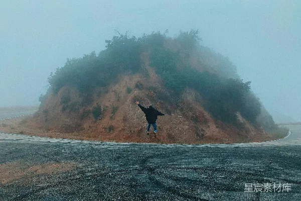 高清摄影 迷雾中的自由灵魂