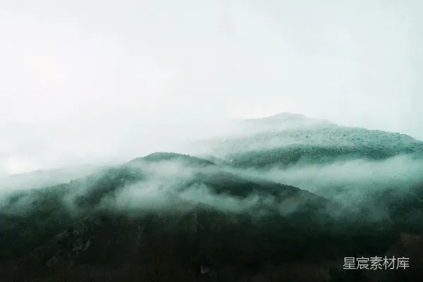 高清摄影 雾中青山