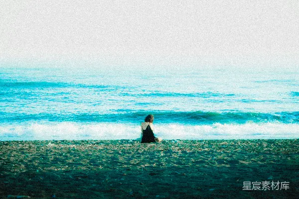 高清摄影 海边的静谧时光