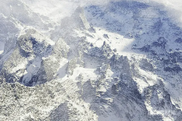 高清摄影 白雪覆盖的高山