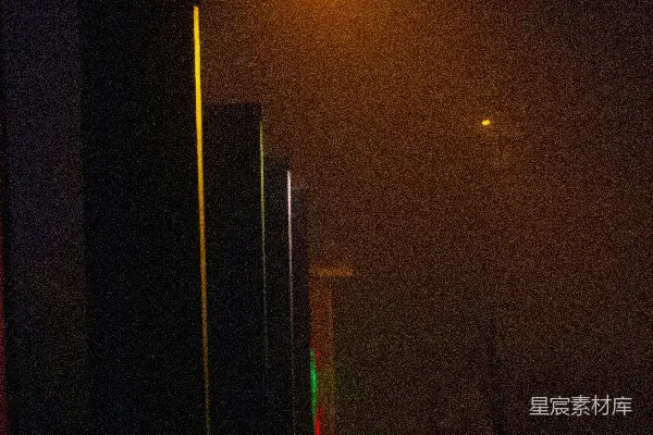 高清摄影 夜色中的路灯