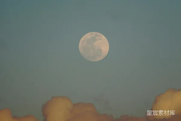 高清摄影 月色云影